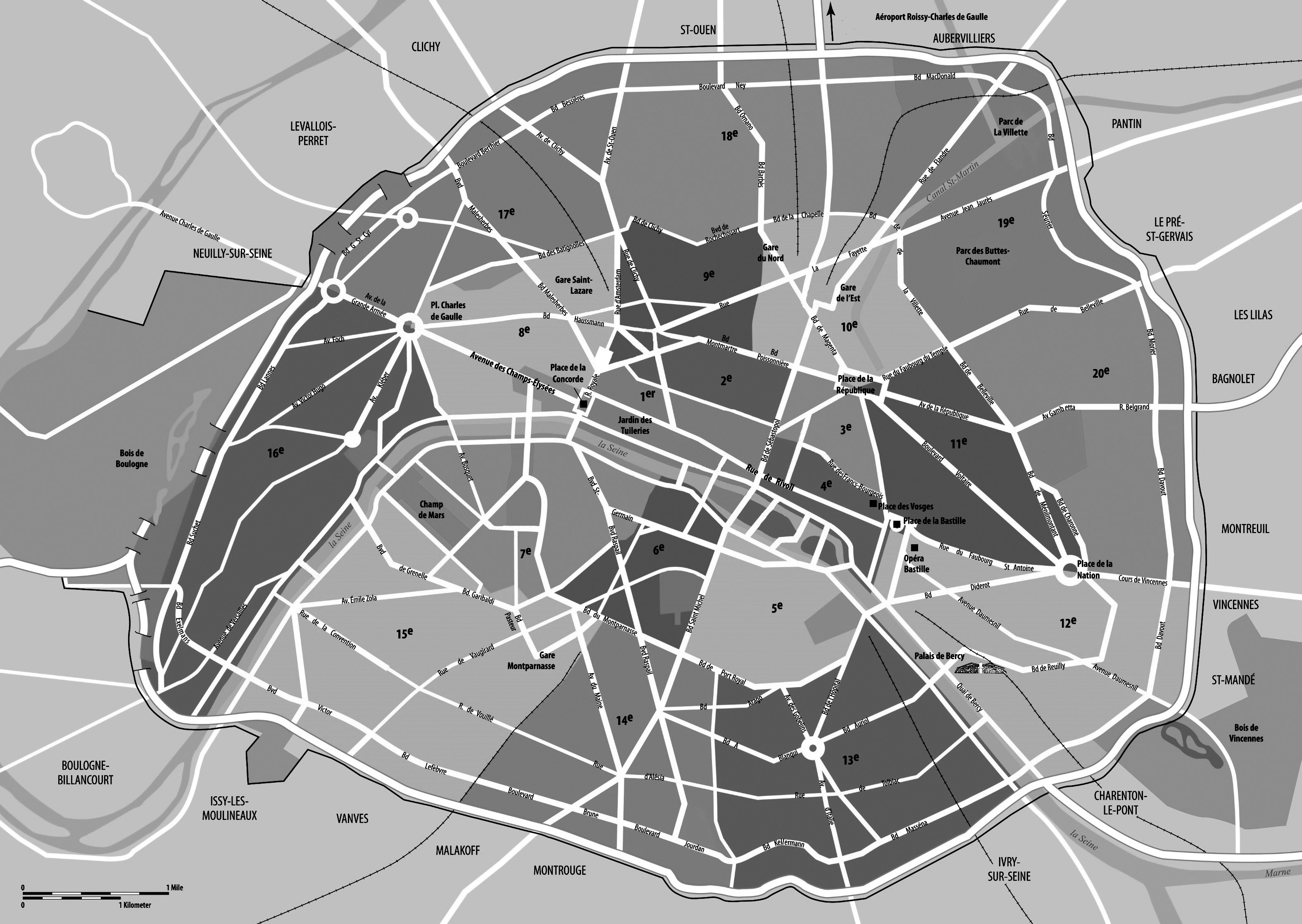 Paris map