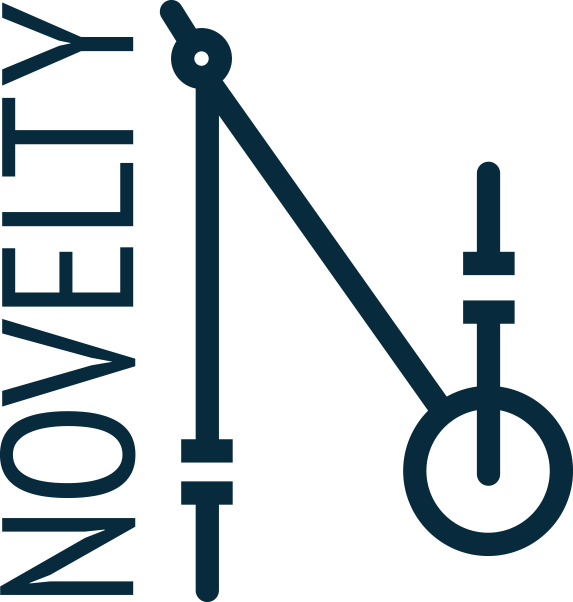 Novelty blue logo