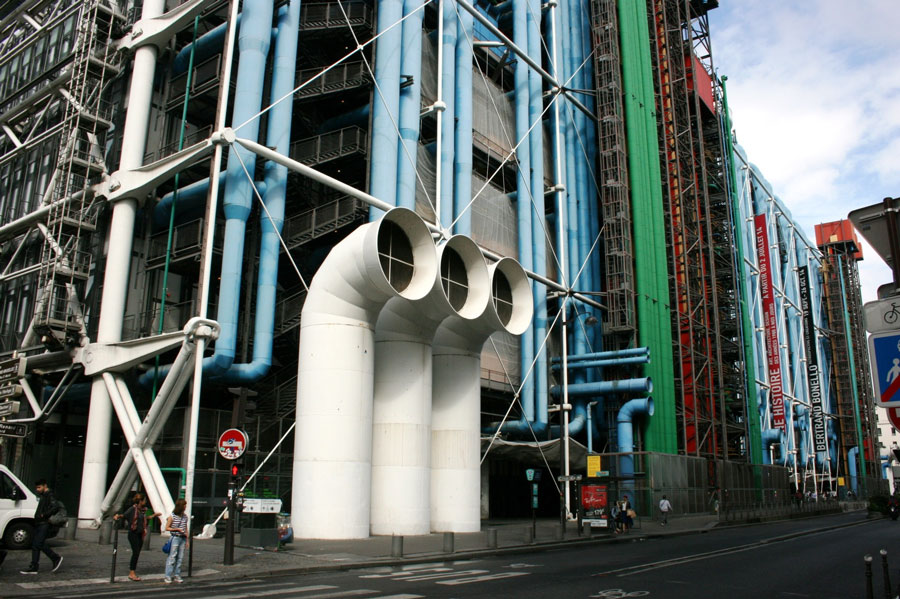 Pompidou museum different view